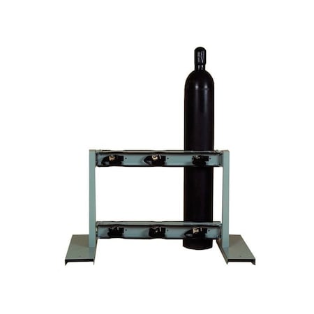 Justrite Floor Stand Rack, 44"W x 23"D x 30"H, 6 Cylinder Capacity 35300